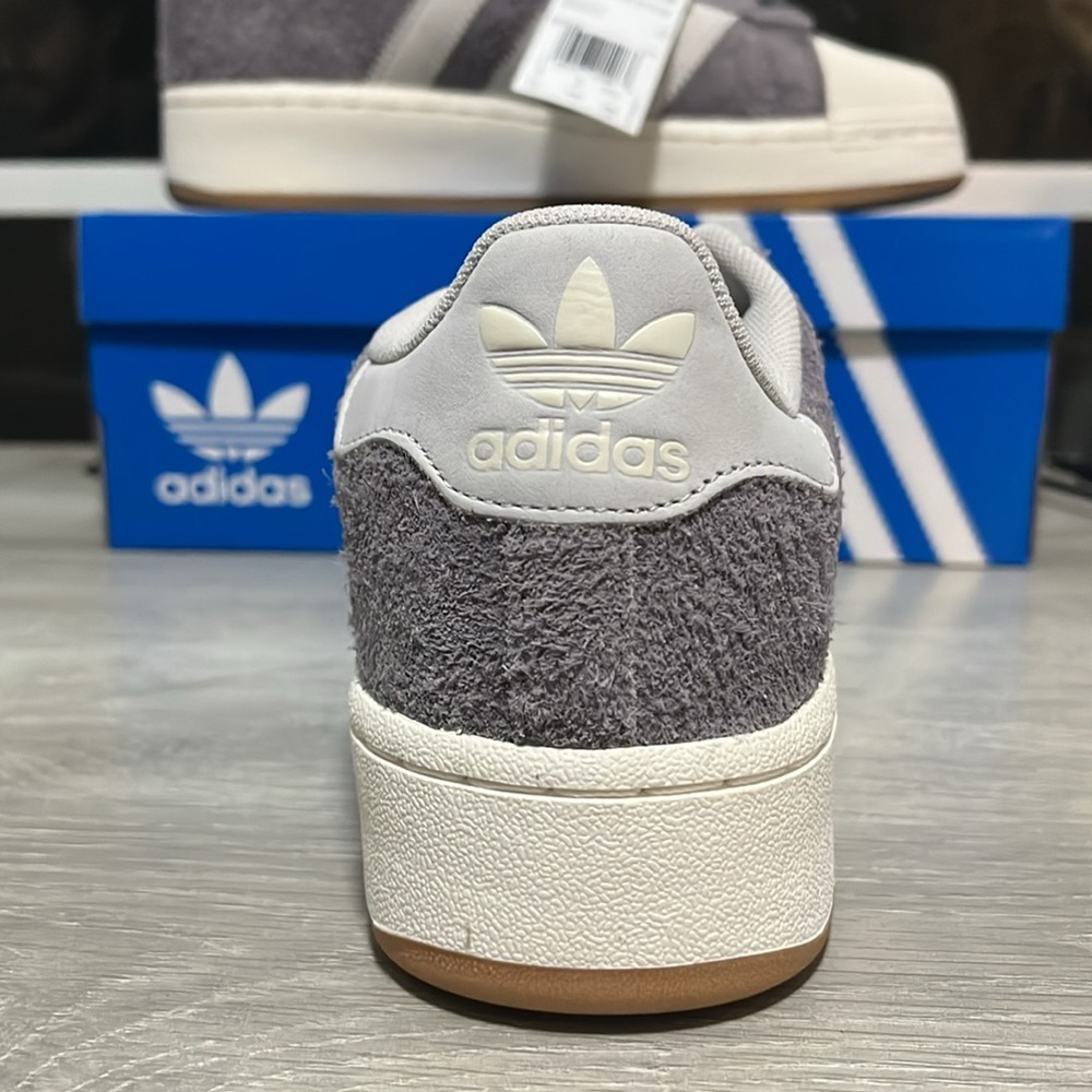 NWT Adidas Originals Superstar XLG Women's Shoes - Grey/White - IG2125 - Picture 5 of 12